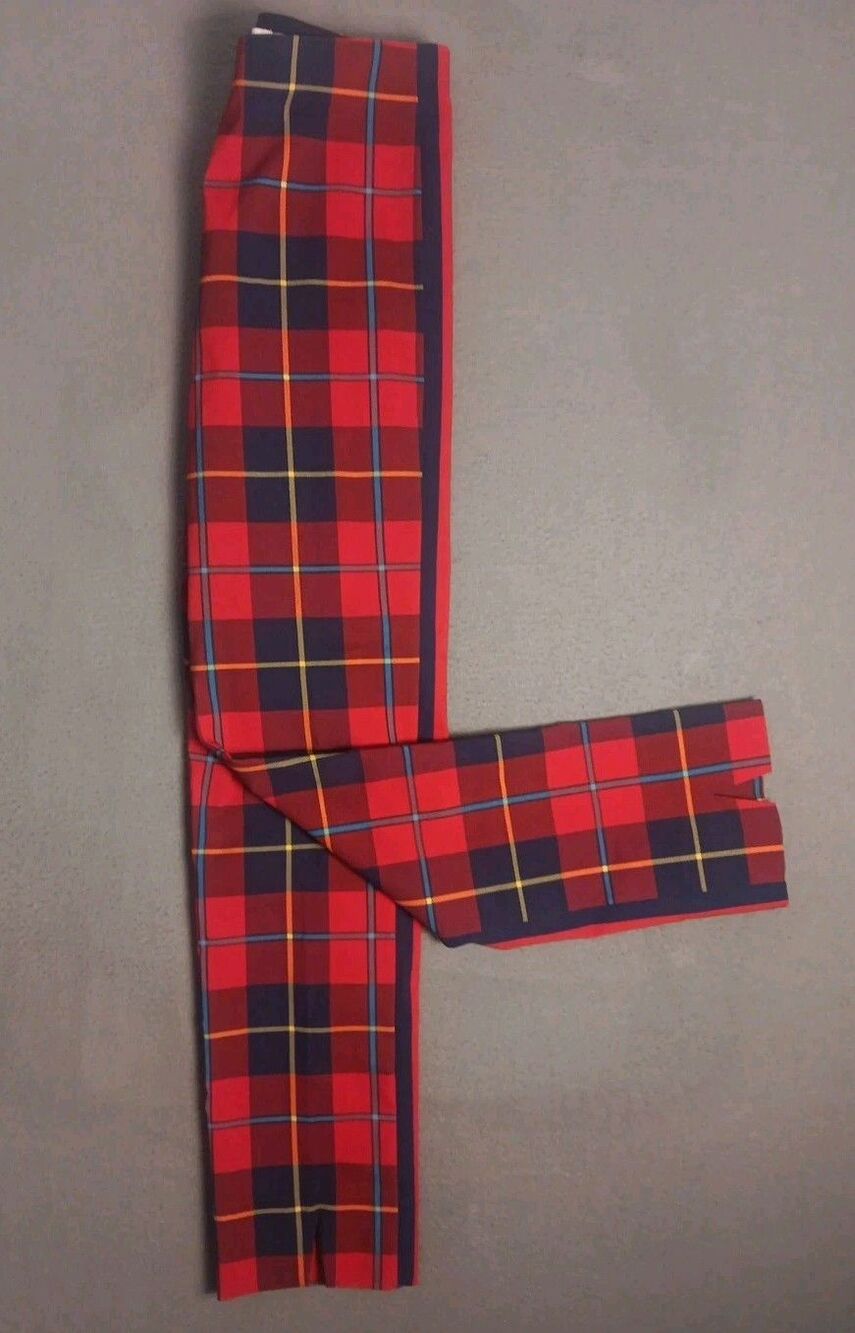 Gretchen Scott Designs Plaid Gripeless Pull On Pants Duke Of York Medium-EUC